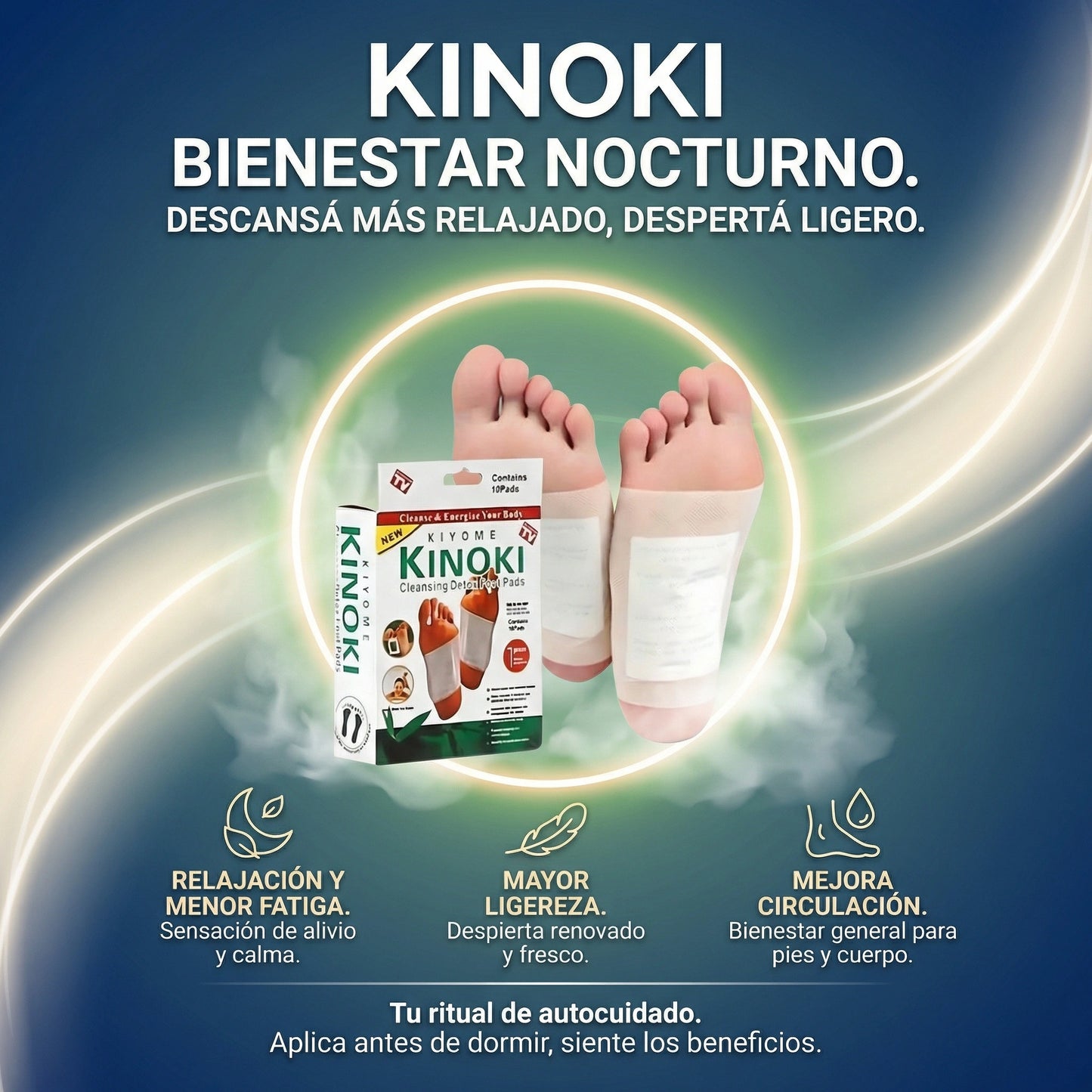2X1 Parches kinoki - Potencia Antiinflamatoria Diaria
